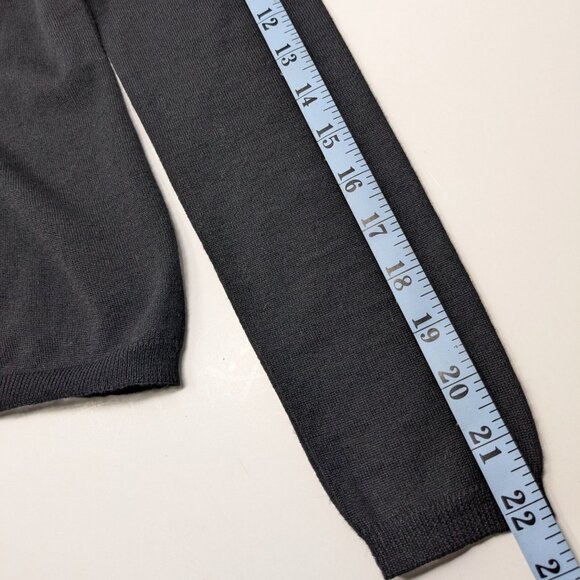 Moschino Cheap and Chic Wool Sweater Size 6 Black w Pearls Velvet Bow 2014 - Picture 11 of 16